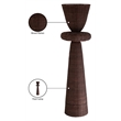 Meridian Furniture Kindred Brown Rattan Floor Lamp