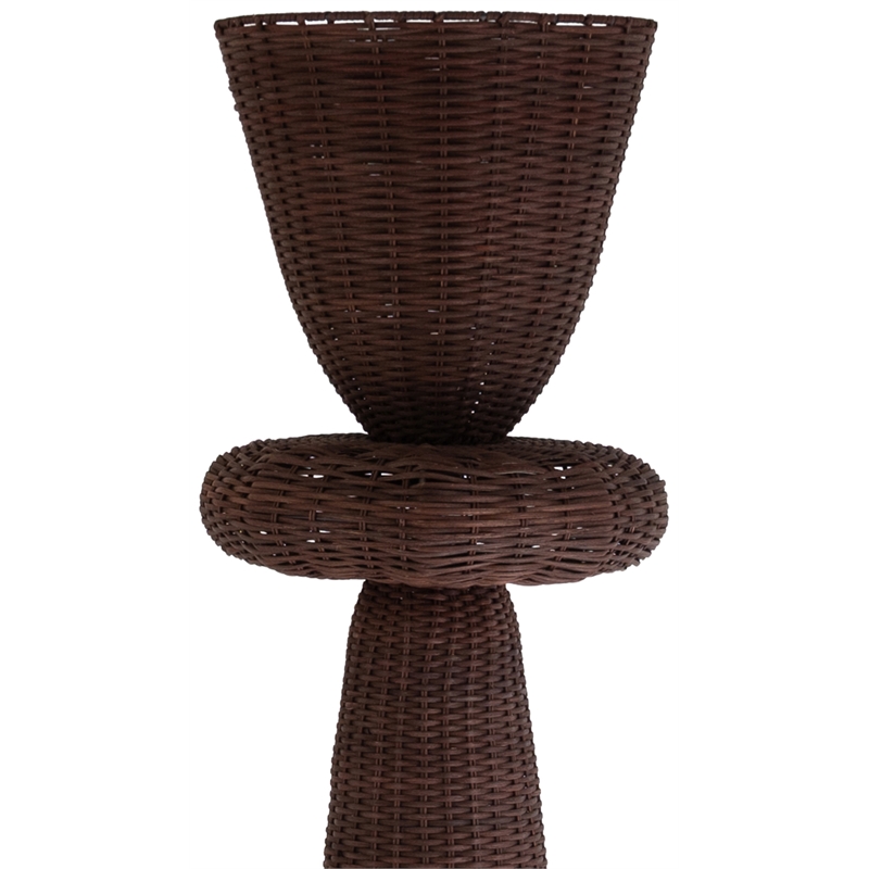 Meridian Furniture Kindred Brown Rattan Floor Lamp