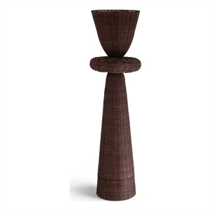 Meridian Furniture Kindred Brown Rattan Floor Lamp