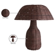 Meridian Furniture Havana Brown Rattan Table Lamp
