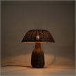 Meridian Furniture Havana Brown Rattan Table Lamp
