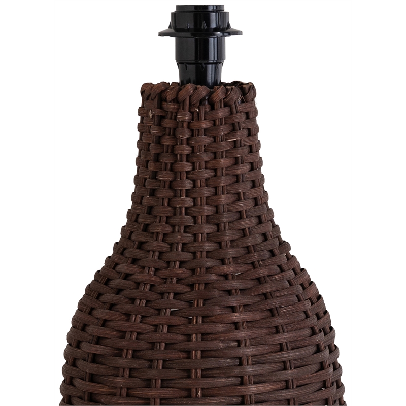 Meridian Furniture Havana Brown Rattan Table Lamp