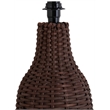 Meridian Furniture Havana Brown Rattan Table Lamp