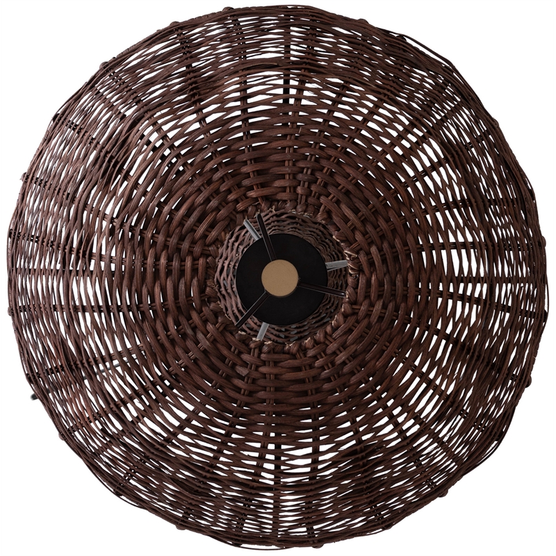 Meridian Furniture Havana Brown Rattan Table Lamp