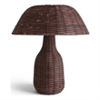 Meridian Furniture Havana Brown Rattan Table Lamp