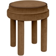 Meridian Furniture Velin Saddle Velvet Upholstered Ottoman / Stool