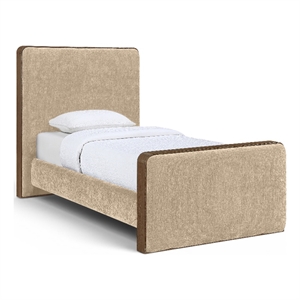 Meridian Furniture Dalton Beige Fabric Upholstered Twin Bed