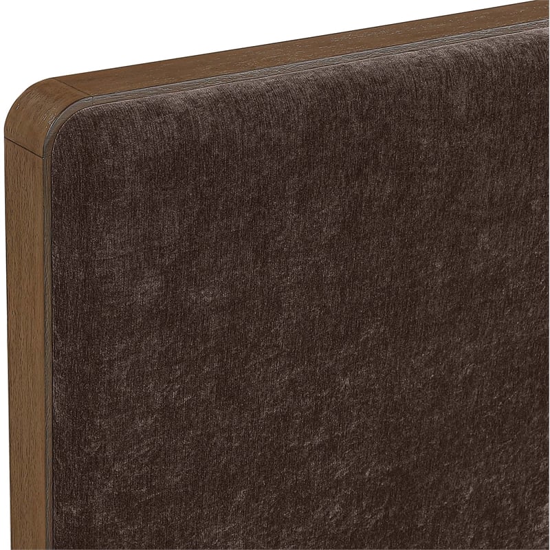 Meridian Furniture Dalton Brown Fabric Upholstered Full Bed
