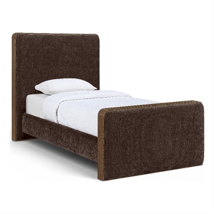 Meridian Furniture Dalton Brown Fabric Upholstered Twin Bed