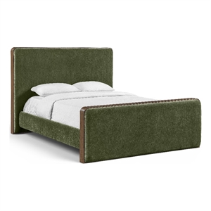 Meridian Furniture Dalton Green Fabric Upholstered Full Bed