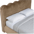 Meridian Furniture Tempo Beige Velvet Upholstered Full Bed
