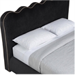 Meridian Furniture Tempo Black Velvet Upholstered Full Bed