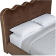 Meridian Furniture Tempo Brown Velvet Upholstered Queen Bed