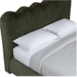 Meridian Furniture Tempo Green Velvet Upholstered Queen Bed