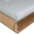 Meridian Furniture Tempo Saddle Velvet Upholstered Queen Bed