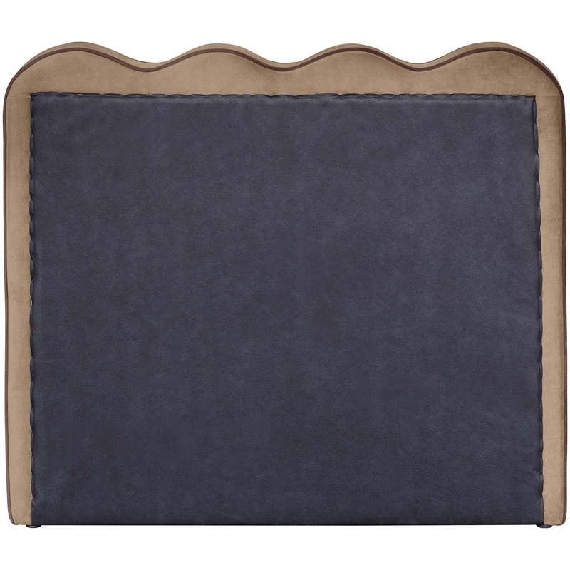 Meridian Furniture Tempo Beige Velvet Upholstered Twin Bed