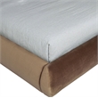 Meridian Furniture Tempo Brown Velvet Upholstered Full Bed