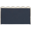 Meridian Furniture Tempo Cream Velvet Upholstered Full Bed