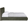 Meridian Furniture Tempo Green Velvet Upholstered Full Bed
