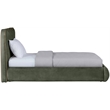 Meridian Furniture Tempo Green Velvet Upholstered Twin Bed