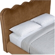 Meridian Furniture Tempo Saddle Velvet Upholstered Full Bed