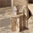 Meridian Furniture Alba Beige Genuine Marble End / Side Table