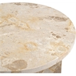 Meridian Furniture Alba Beige Genuine Marble End / Side Table