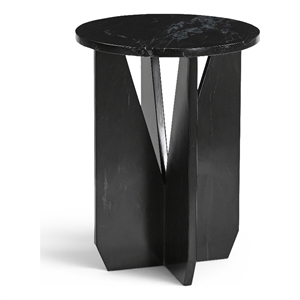 Meridian Furniture Alba Black Genuine Marble End / Side Table