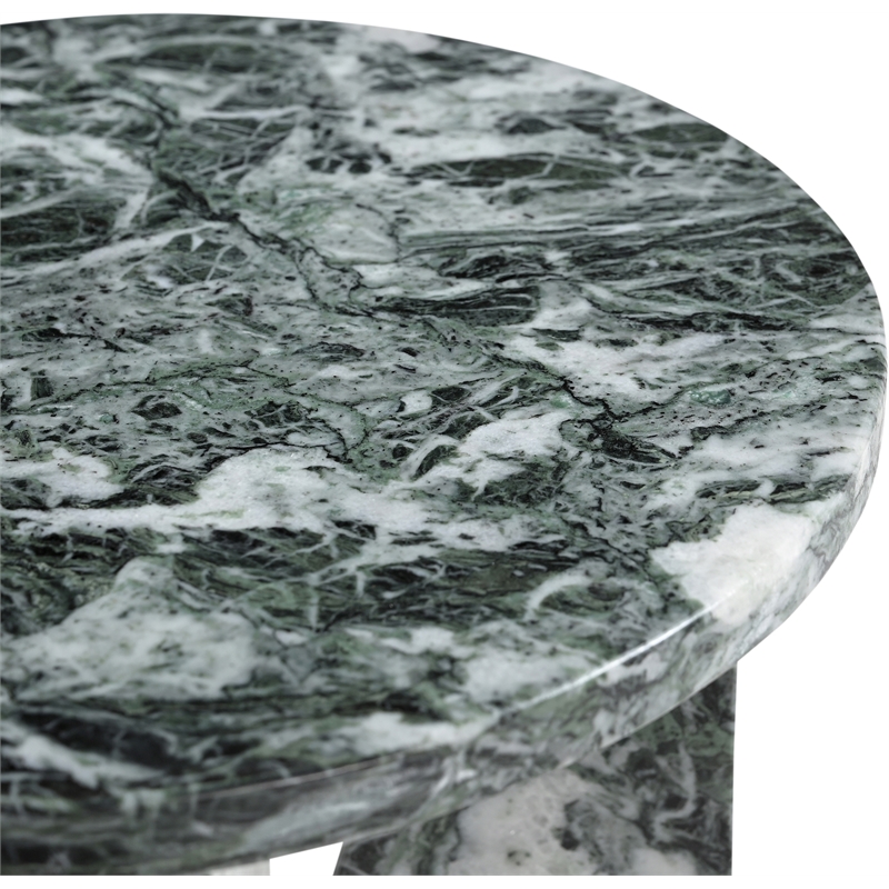 Meridian Furniture Alba Green Genuine Marble End / Side Table