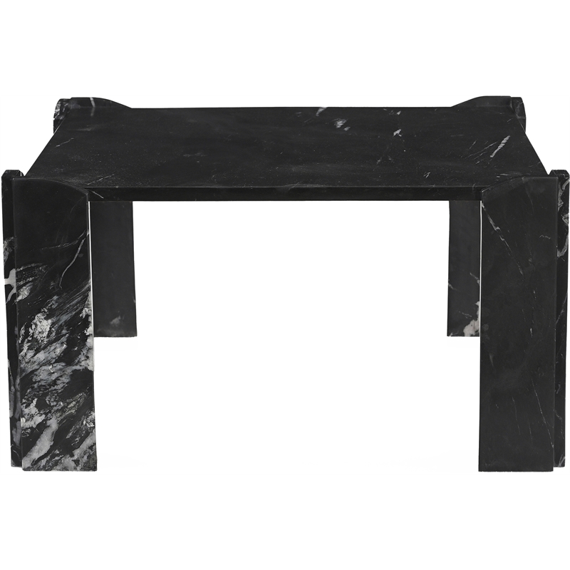 Meridian Furniture Ravello Black Genuine Marble Coffee Table