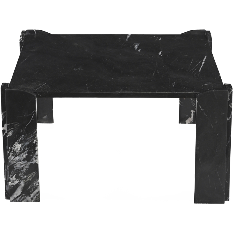 Meridian Furniture Ravello Black Genuine Marble Coffee Table
