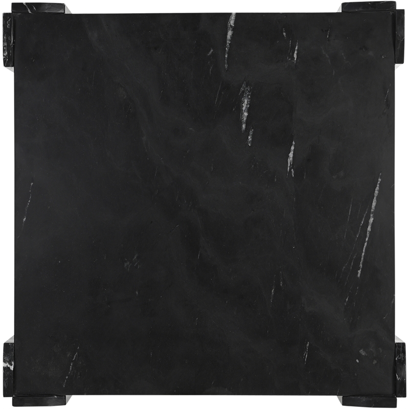 Meridian Furniture Ravello Black Genuine Marble Coffee Table