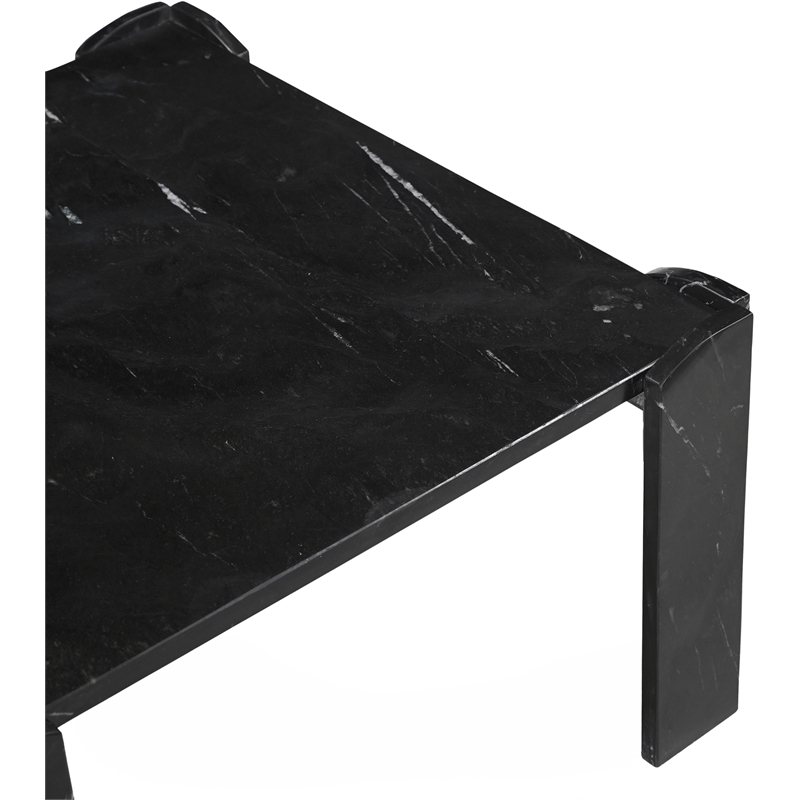 Meridian Furniture Ravello Black Genuine Marble Coffee Table