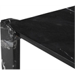 Meridian Furniture Ravello Black Genuine Marble Coffee Table