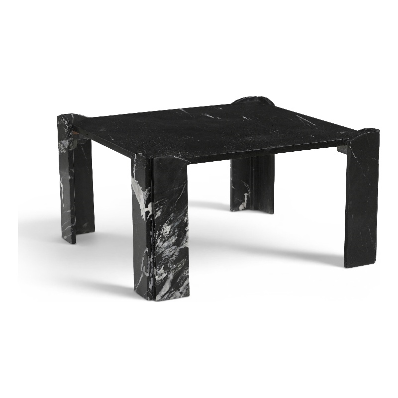 Meridian Furniture Ravello Black Genuine Marble Coffee Table