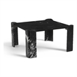 Meridian Furniture Ravello Black Genuine Marble Coffee Table
