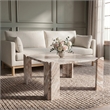 Meridian Furniture Ravello Brown Genuine Marble Coffee Table