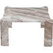 Meridian Furniture Ravello Brown Genuine Marble Coffee Table