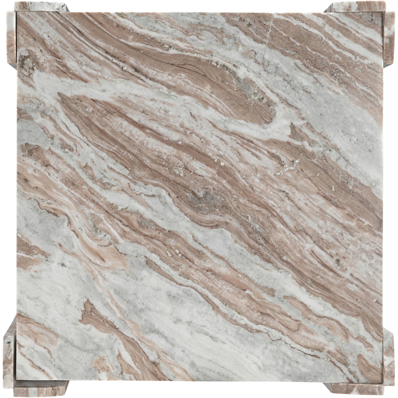 Meridian Furniture Ravello Brown Genuine Marble Coffee Table