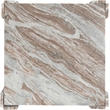 Meridian Furniture Ravello Brown Genuine Marble Coffee Table