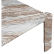 Meridian Furniture Ravello Brown Genuine Marble Coffee Table