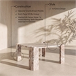 Meridian Furniture Ravello Brown Genuine Marble Coffee Table