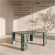 Meridian Furniture Ravello Green Genuine Marble Coffee Table