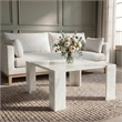 Meridian Furniture Ravello White Genuine Marble Coffee Table