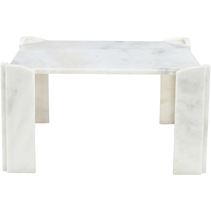 Meridian Furniture Ravello White Genuine Marble Coffee Table