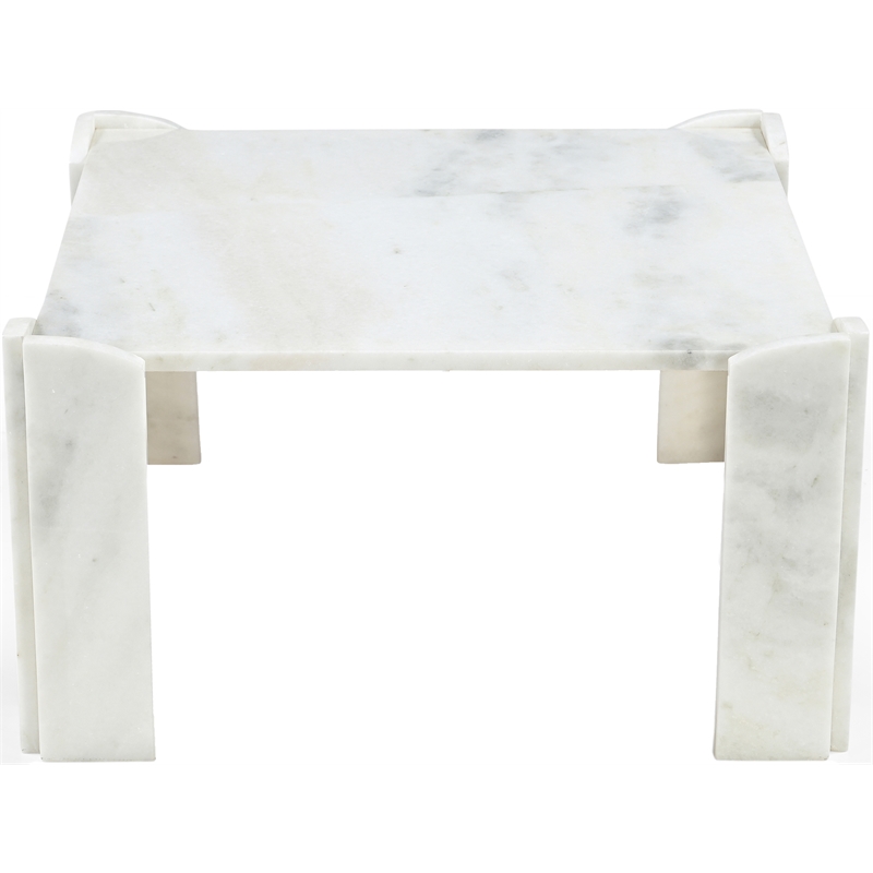 Meridian Furniture Ravello White Genuine Marble Coffee Table