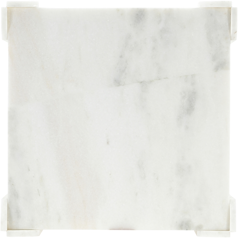 Meridian Furniture Ravello White Genuine Marble Coffee Table