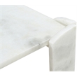 Meridian Furniture Ravello White Genuine Marble Coffee Table