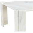 Meridian Furniture Ravello White Genuine Marble Coffee Table