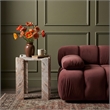 Meridian Furniture Ravello Brown Genuine Marble End / Side Table